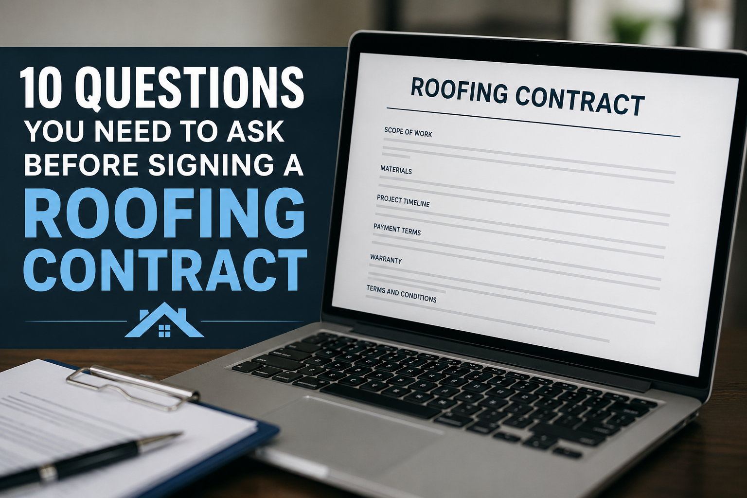Roofing contract checklist